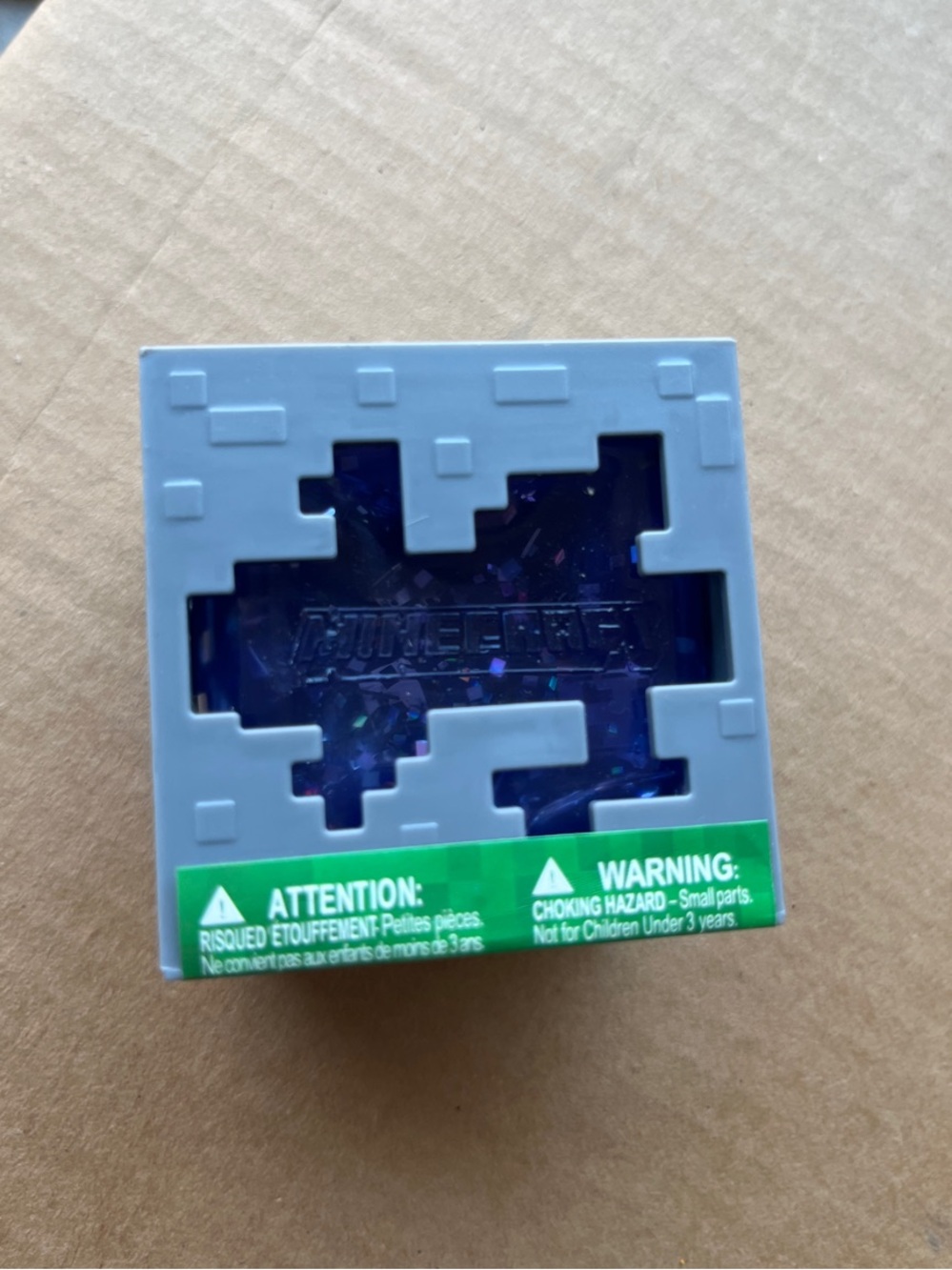 Minecraft Blue Glitter Slime Block - Official Collectible